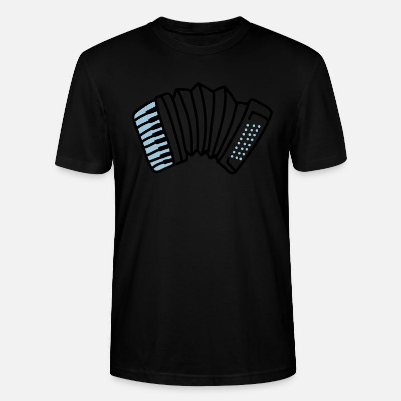 Akkordeon - Stanley/Stella Unisex Bio-T-Shirt CRAFTER - Schwarz