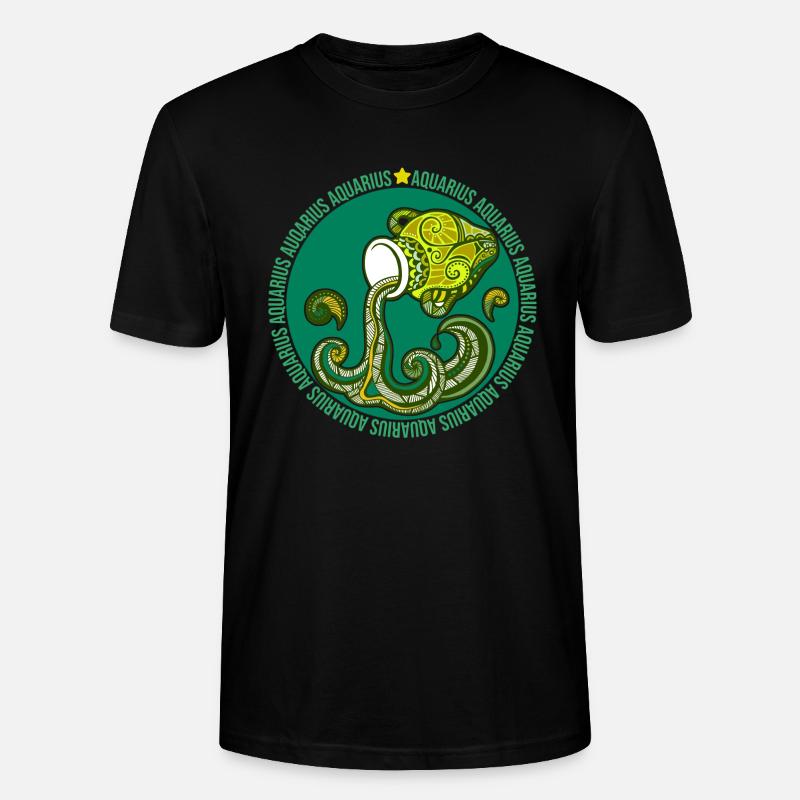 Verseau du zodiaque - T-shirt bio CRAFTER Stanley Stella Unisexe - noir