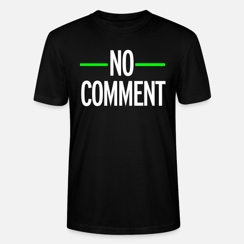 No Comment - Stanley/Stella Unisex Bio-T-Shirt CRAFTER - Schwarz