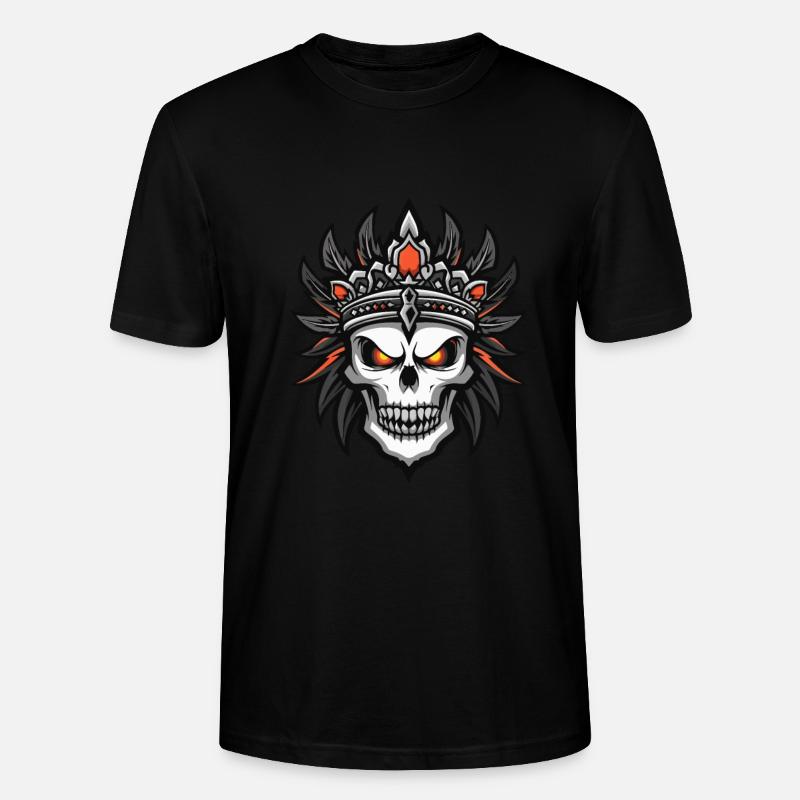 Chef Apache, Indiens morts - T-shirt bio CRAFTER Stanley Stella Unisexe - noir