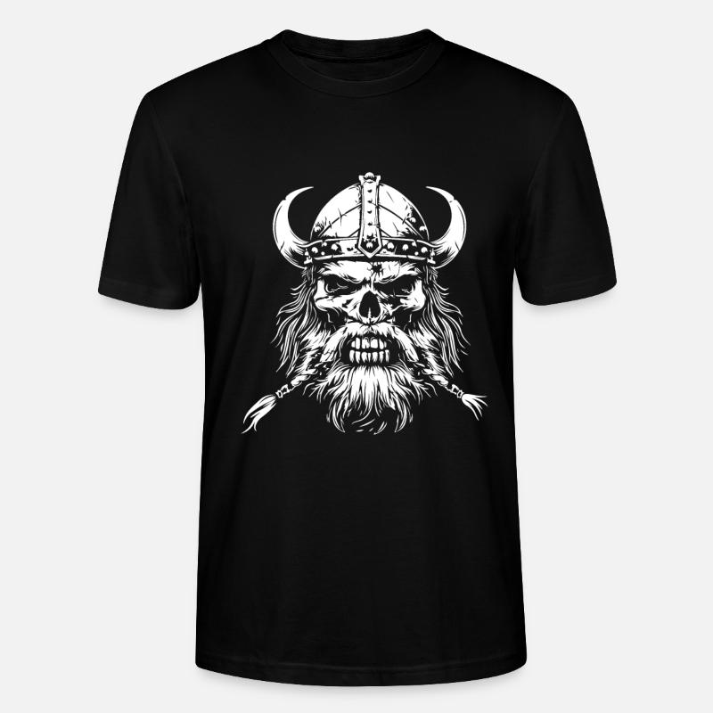Wikinger Totenkopf Valhalla - Stanley/Stella Unisex Bio-T-Shirt CRAFTER - Schwarz