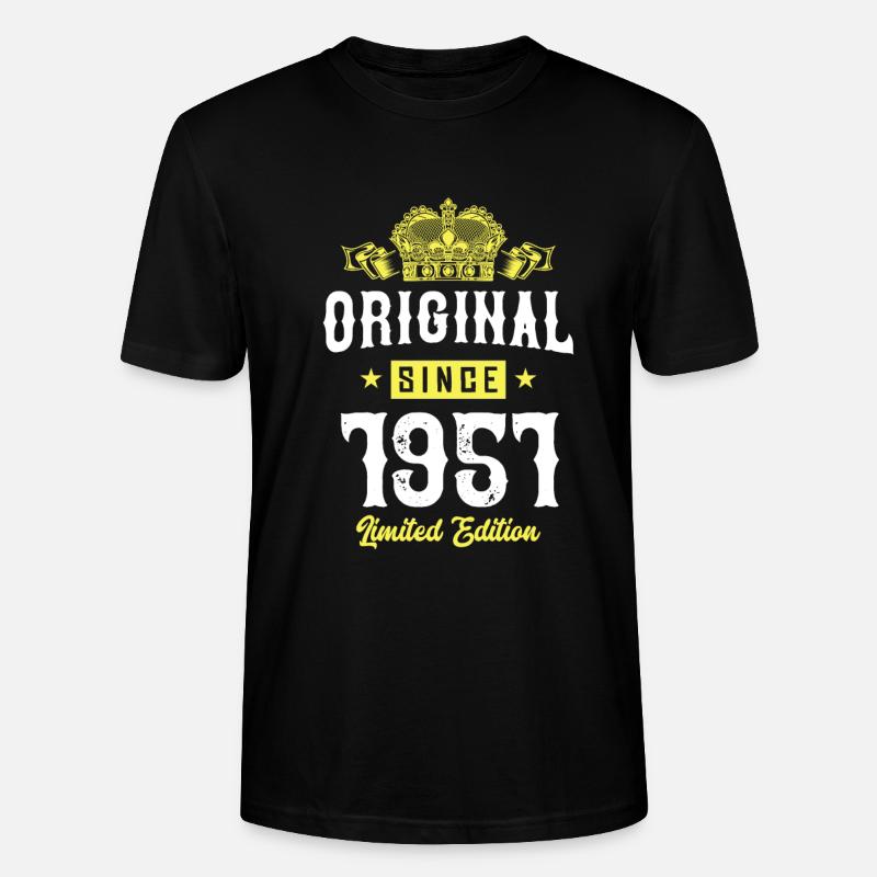1951 Édition limitée - T-shirt bio CRAFTER Stanley Stella Unisexe - noir
