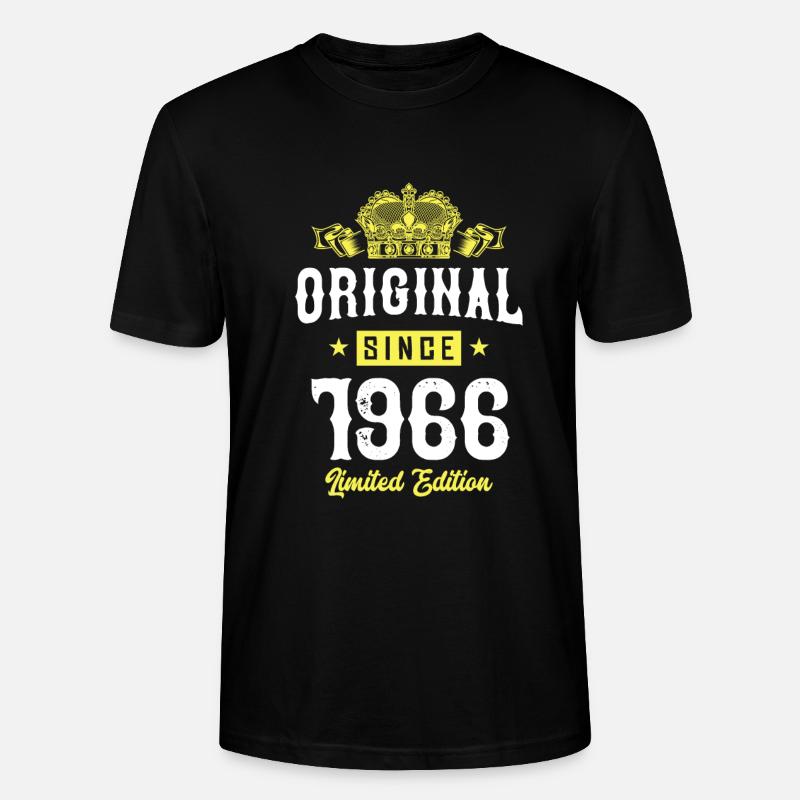 1966 Édition limitée - T-shirt bio CRAFTER Stanley Stella Unisexe - noir