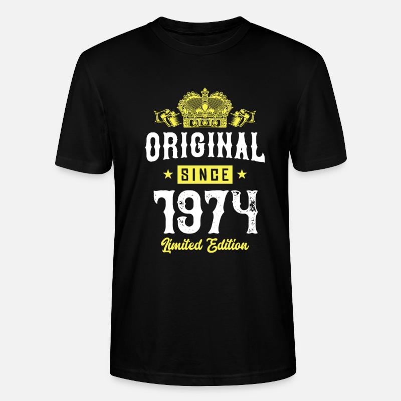 1974 Édition limitée - T-shirt bio CRAFTER Stanley Stella Unisexe - noir