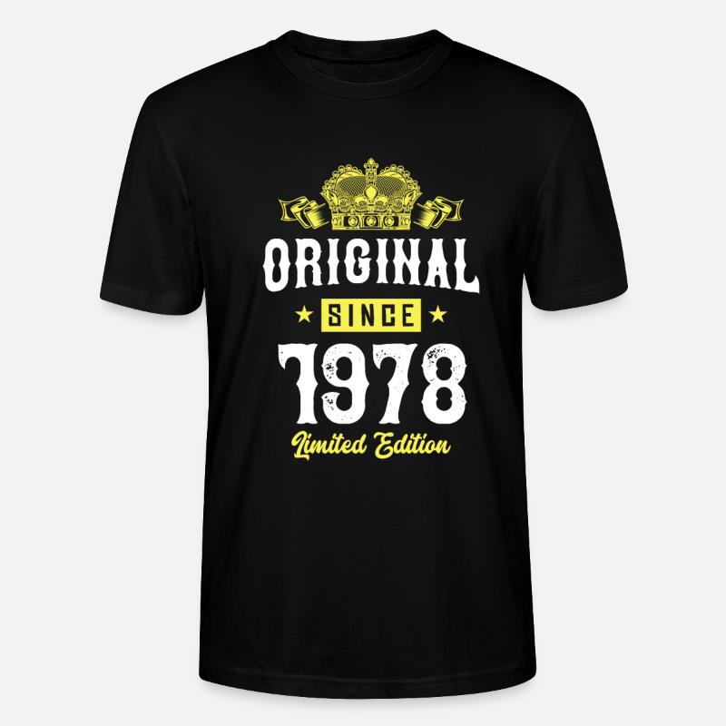 1978 limited edition - Stanley/Stella Unisex Bio-T-Shirt CRAFTER - Schwarz