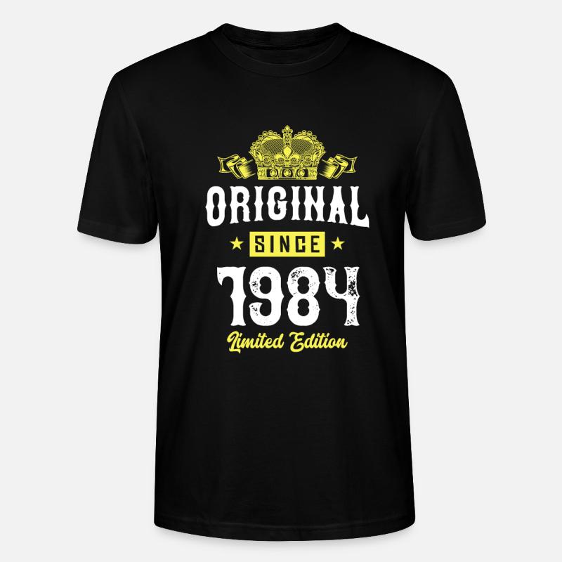 1984 Édition limitée - T-shirt bio CRAFTER Stanley Stella Unisexe - noir