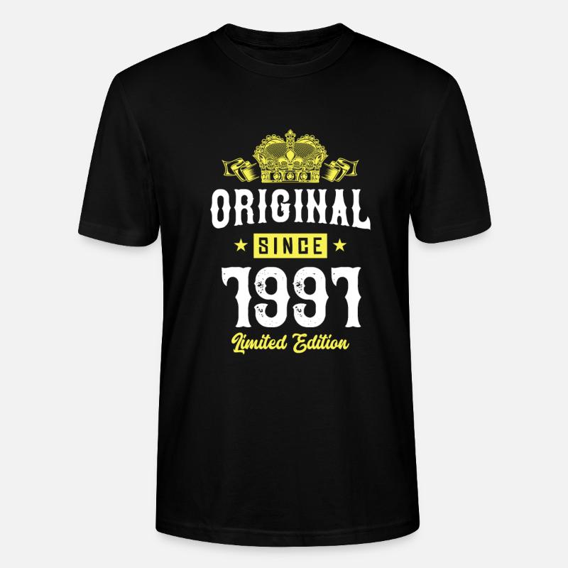 1991 Édition limitée - T-shirt bio CRAFTER Stanley Stella Unisexe - noir