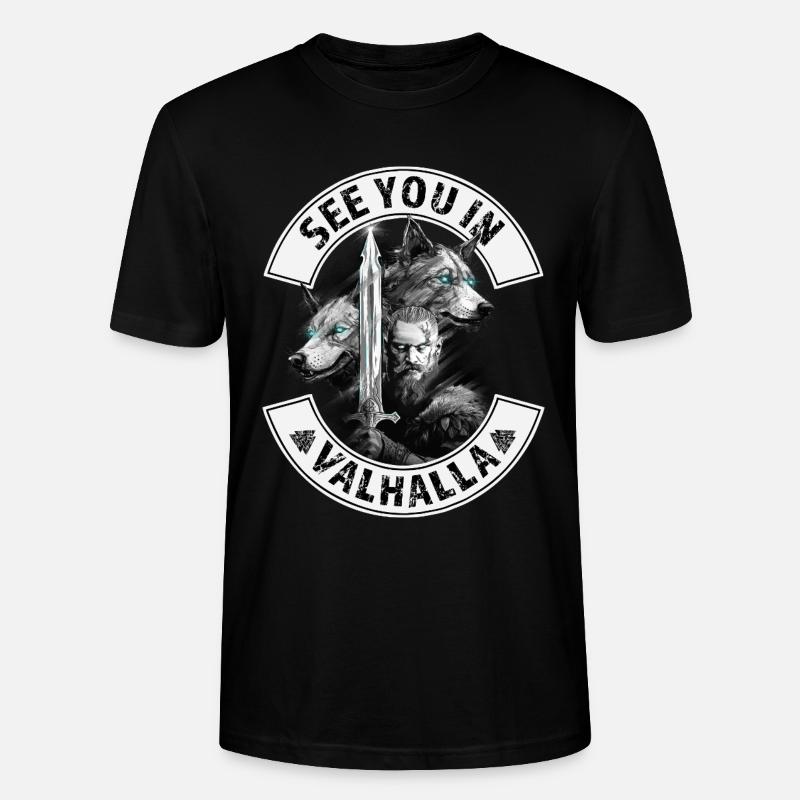 On se voit à Valhalla - T-shirt bio CRAFTER Stanley Stella Unisexe - noir