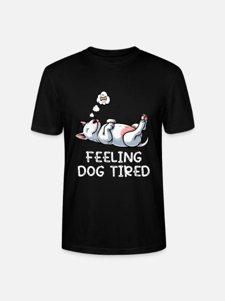 Feeling Dog Tired Miniatur Bullterrier Bully - Stanley/Stella Unisex Bio-T-Shirt CRAFTER - Schwarz