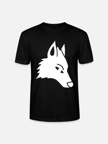 Wolf's Head Manga (weiß) - Stanley/Stella Unisex Bio-T-Shirt CRAFTER - Schwarz