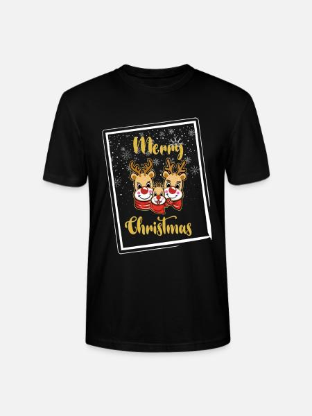 Frohe Weihnachten - Stanley/Stella Unisex Bio-T-Shirt CRAFTER - Schwarz