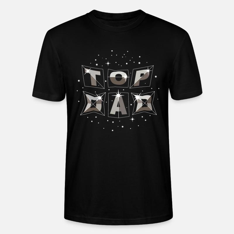 top dad dynamic space - Stanley/Stella Unisex Bio-T-Shirt CRAFTER - Schwarz