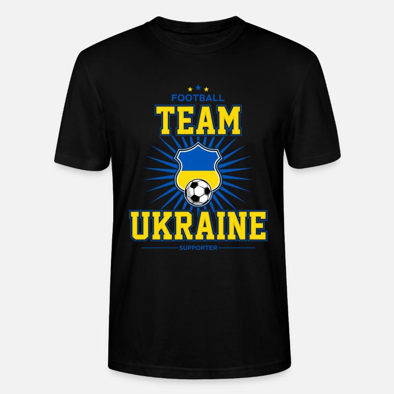 Ukraine - Stanley/Stella Unisex Bio-T-Shirt CRAFTER - Schwarz