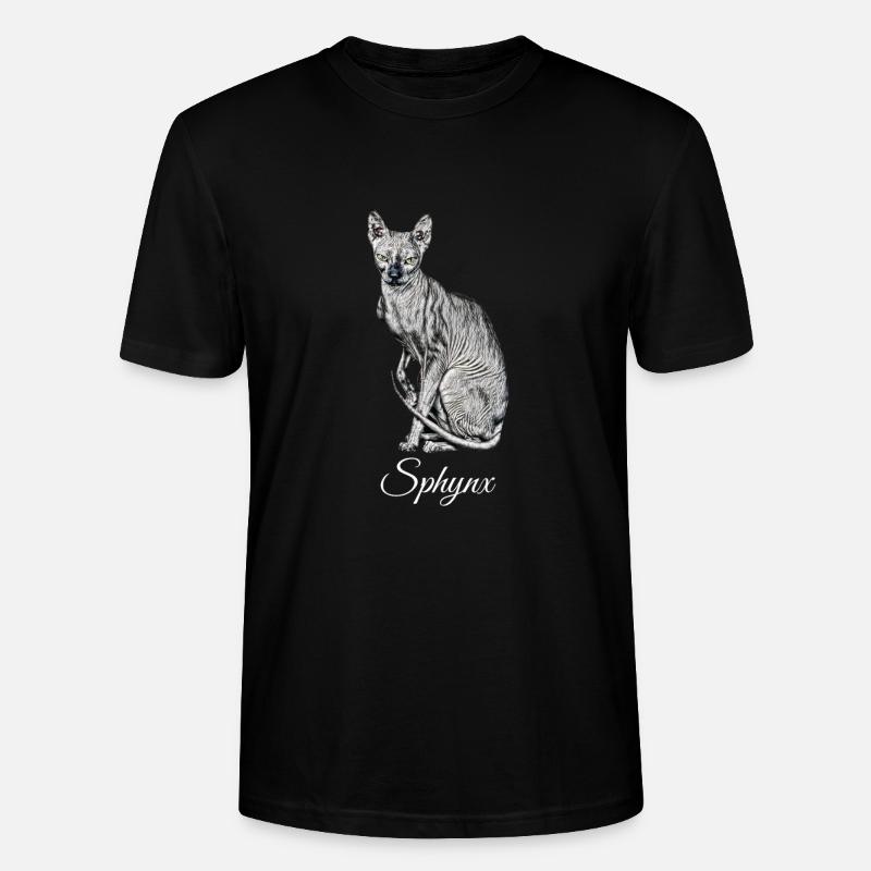 Sphynx Katze - Stanley/Stella Unisex Bio-T-Shirt CRAFTER - Schwarz