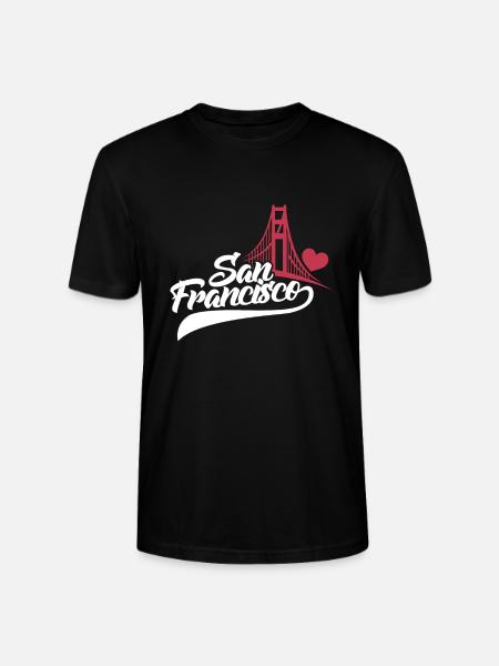 San Francisco - Stanley/Stella CRAFTER Unisex Organic T-Shirt - black
