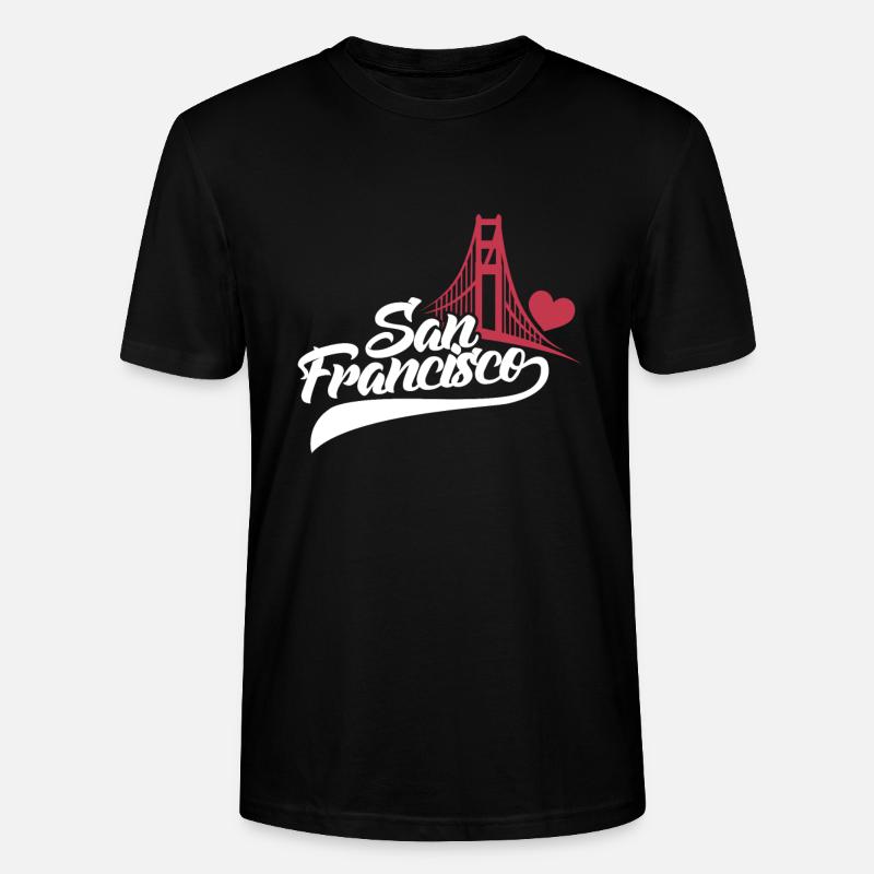 San Francisco - Stanley/Stella Unisex Bio-T-Shirt CRAFTER - Schwarz