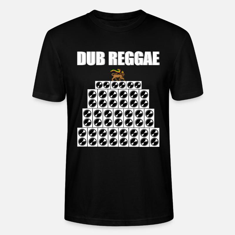 Dub sound system reggae - T-shirt bio CRAFTER Stanley Stella Unisexe - noir
