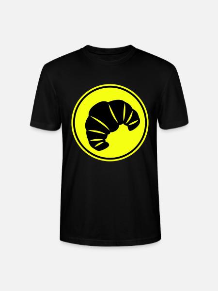 Croissant icon - Stanley/Stella CRAFTER Unisex Organic T-Shirt - black