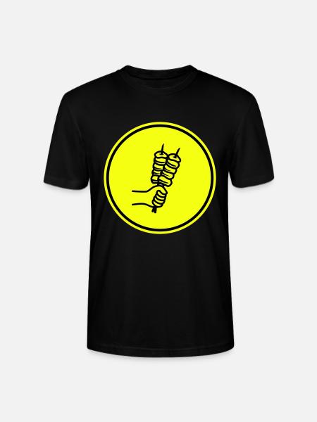 Spieß grill Icon - Stanley/Stella Unisex Bio-T-Shirt CRAFTER - Schwarz
