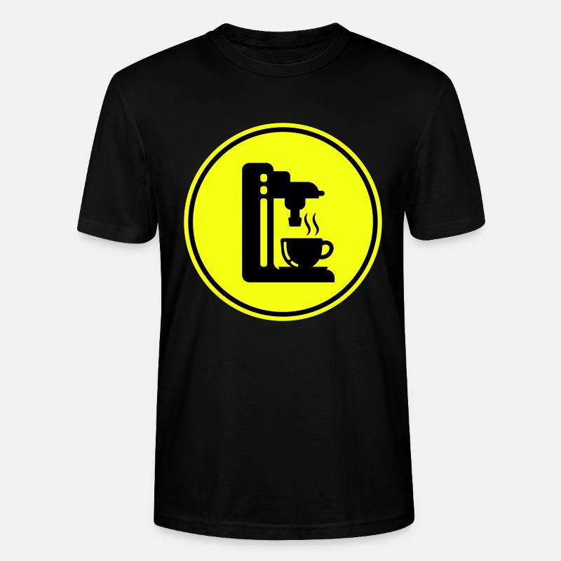 Symbole de machine à café - T-shirt bio CRAFTER Stanley Stella Unisexe - noir
