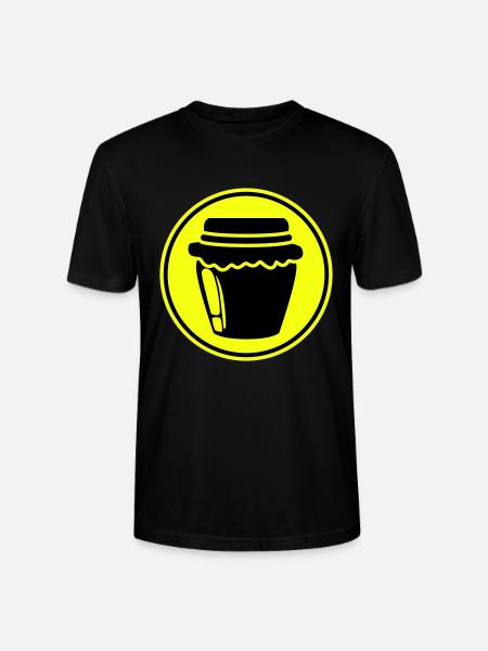 Honey symbol beekeeper - Stanley/Stella CRAFTER Unisex Organic T-Shirt - black