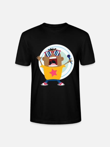 Singer Superstar Doodle Art - Stanley/Stella Unisex Bio-T-Shirt CRAFTER - Schwarz