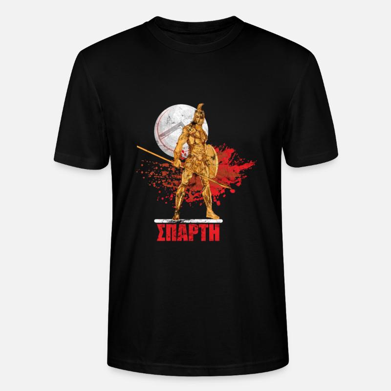 Sparta Krieger Lambda Schild - Stanley/Stella Unisex Bio-T-Shirt CRAFTER - Schwarz