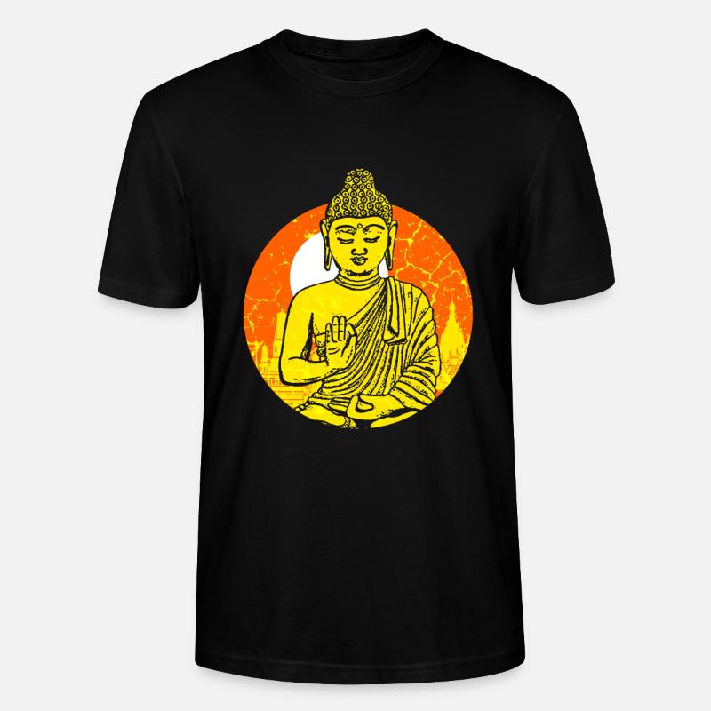Buddah Buddhismus - Stanley/Stella Unisex Bio-T-Shirt CRAFTER - Schwarz