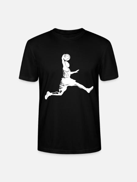 Basketball Silhouette - Stanley/Stella CRAFTER Unisex Organic T-Shirt - black