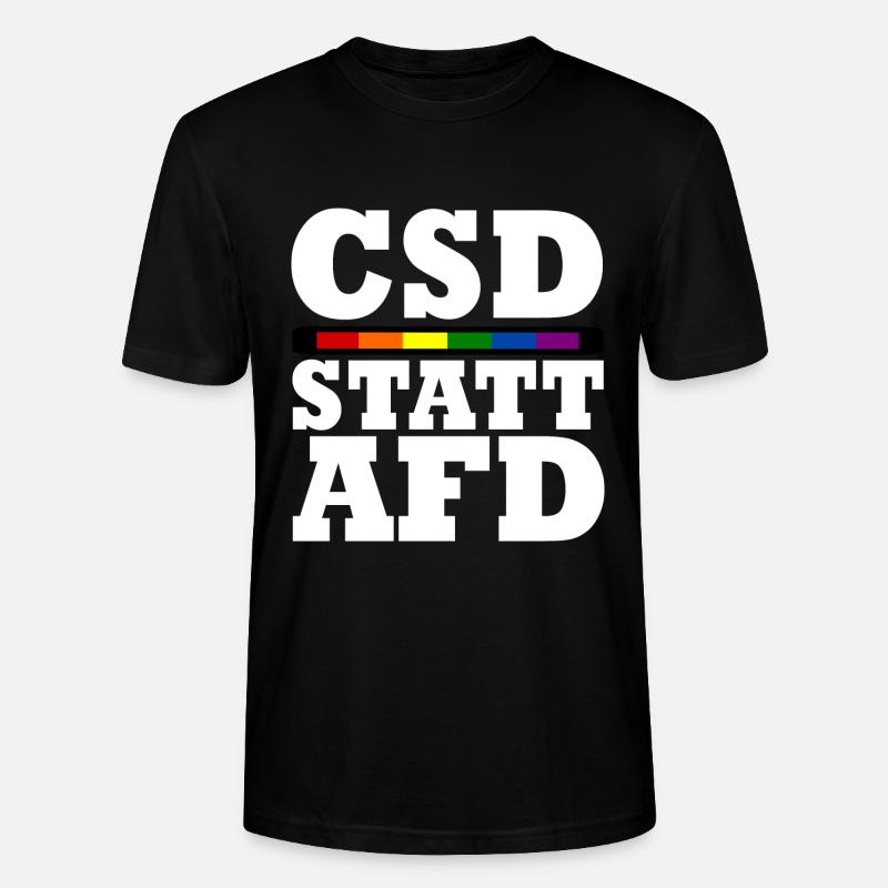 Csd au lieu d’afd - T-shirt bio CRAFTER Stanley Stella Unisexe - noir