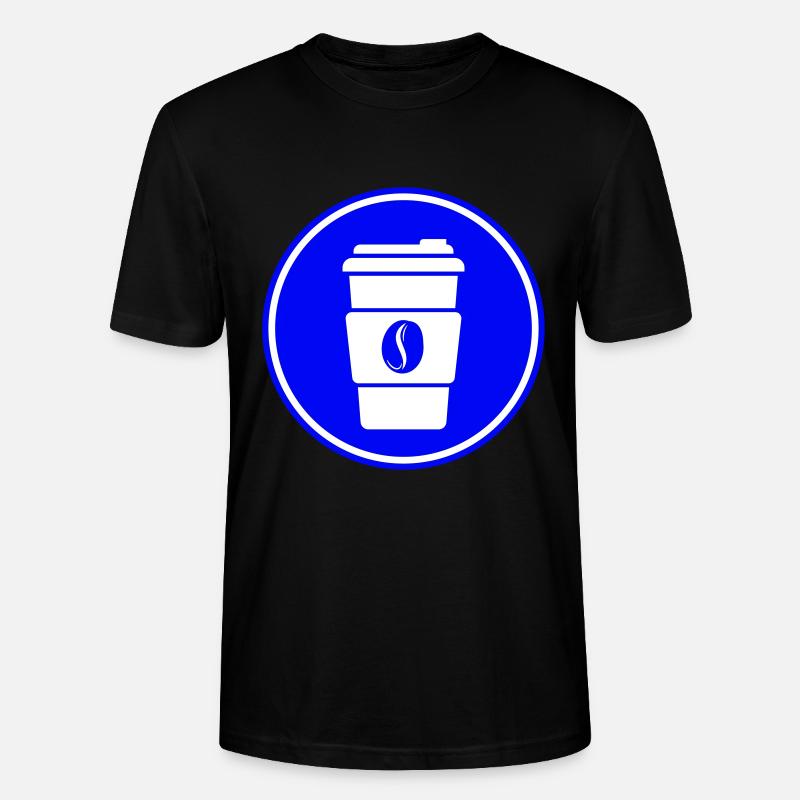 Kaffee Symbol - Stanley/Stella Unisex Bio-T-Shirt CRAFTER - Schwarz
