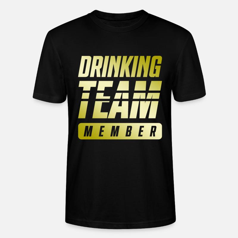 Drinking Team - Stanley/Stella Unisex Bio-T-Shirt CRAFTER - Schwarz