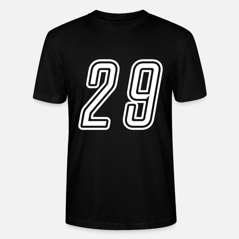 29 Numéro de numéro - T-shirt bio CRAFTER Stanley Stella Unisexe - noir