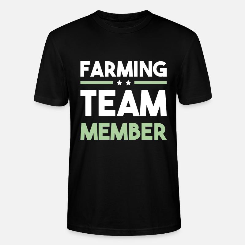 Équipe agricole - T-shirt bio CRAFTER Stanley Stella Unisexe - noir