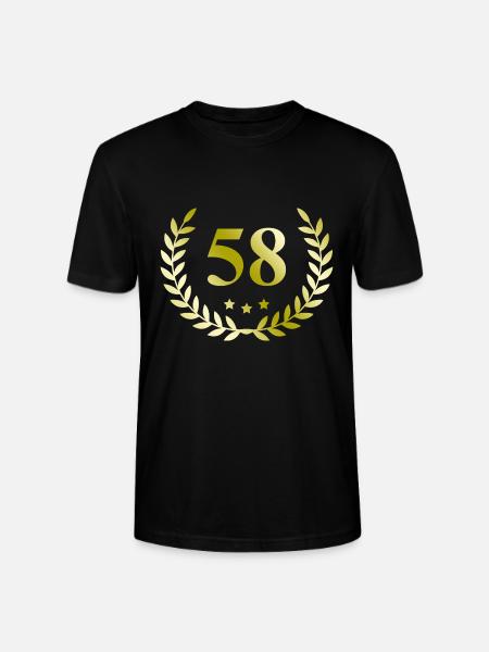58 Couronne numérique - T-shirt bio CRAFTER Stanley Stella Unisexe - noir