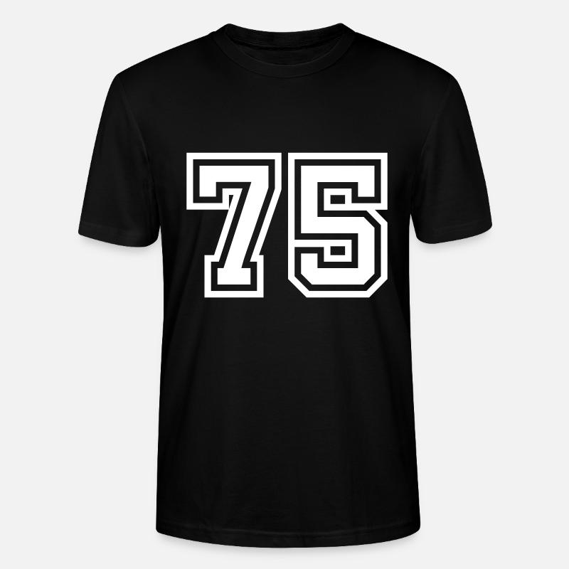 Symbole numérique 75 - T-shirt bio CRAFTER Stanley Stella Unisexe - noir