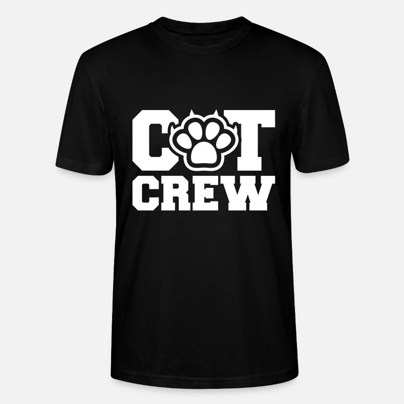Équipage Cat - T-shirt bio CRAFTER Stanley Stella Unisexe - noir