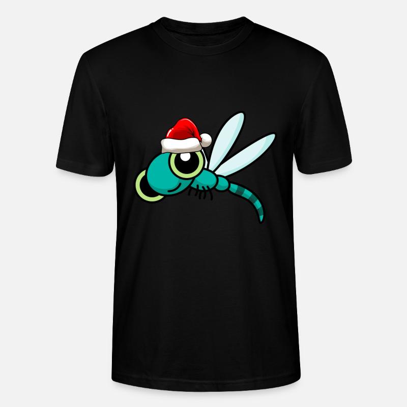 Drachenfliege Weihnachten libelle - Stanley/Stella Unisex Bio-T-Shirt CRAFTER - Schwarz