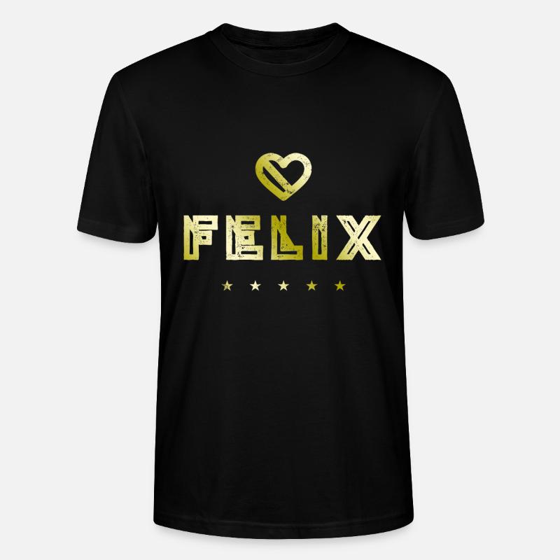 Felix Herz - Stanley/Stella Unisex Bio-T-Shirt CRAFTER - Schwarz
