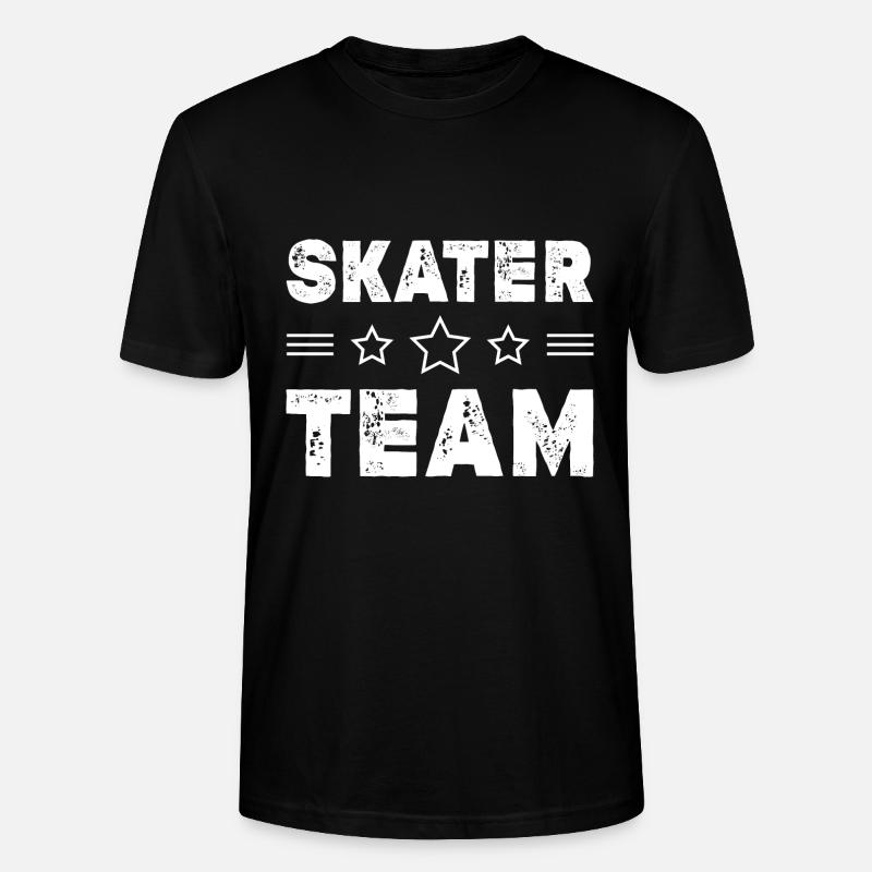 Équipe de patineurs - T-shirt bio CRAFTER Stanley Stella Unisexe - noir