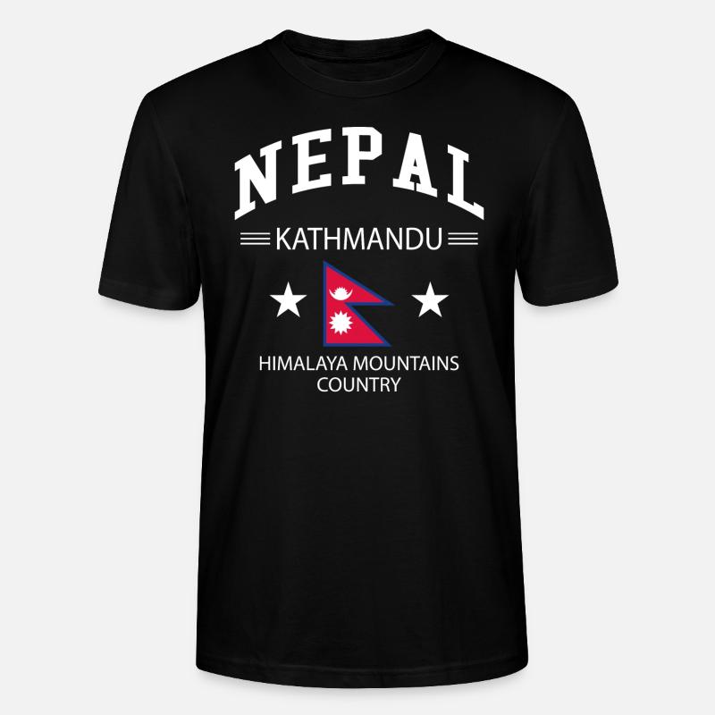 Nepal - Stanley/Stella Unisex Bio-T-Shirt CRAFTER - Schwarz