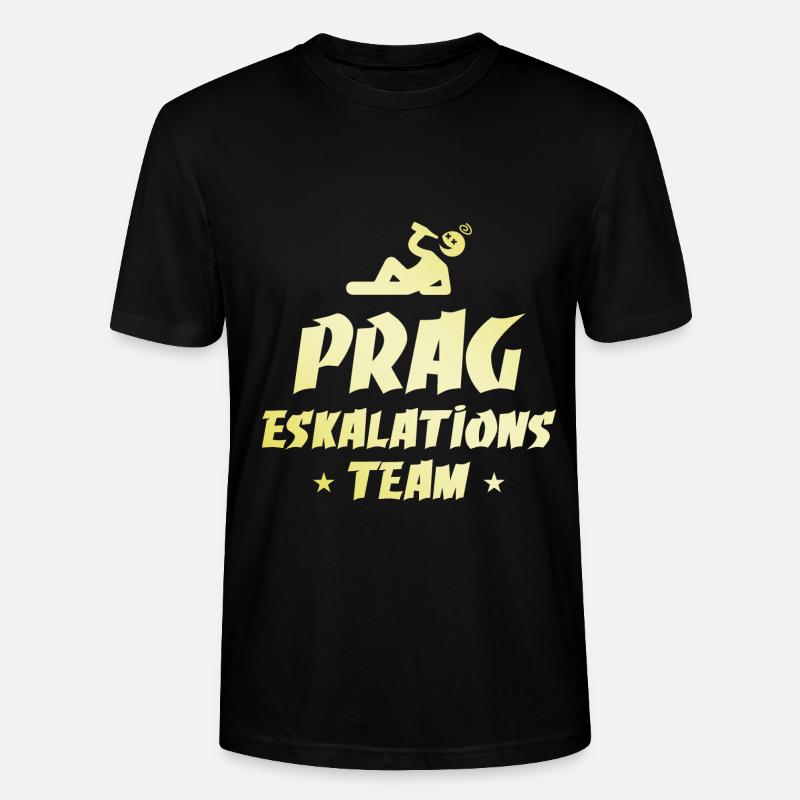 Prag Eskalation - Stanley/Stella Unisex Bio-T-Shirt CRAFTER - Schwarz