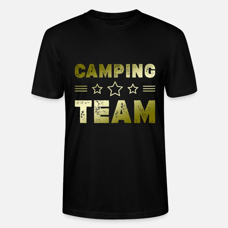 Équipe de camping - T-shirt bio CRAFTER Stanley Stella Unisexe - noir