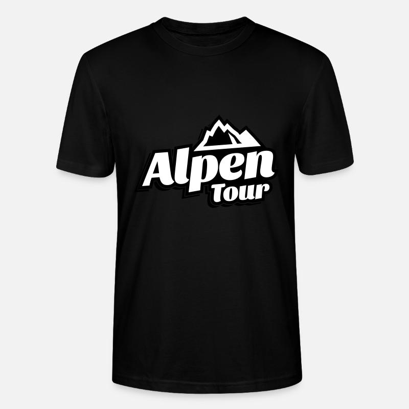 alpen tour - Stanley/Stella Unisex Bio-T-Shirt CRAFTER - Schwarz