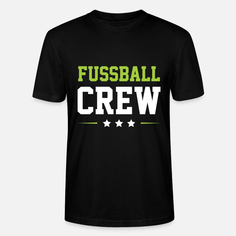 Fussball Crew - Stanley/Stella Unisex Bio-T-Shirt CRAFTER - Schwarz