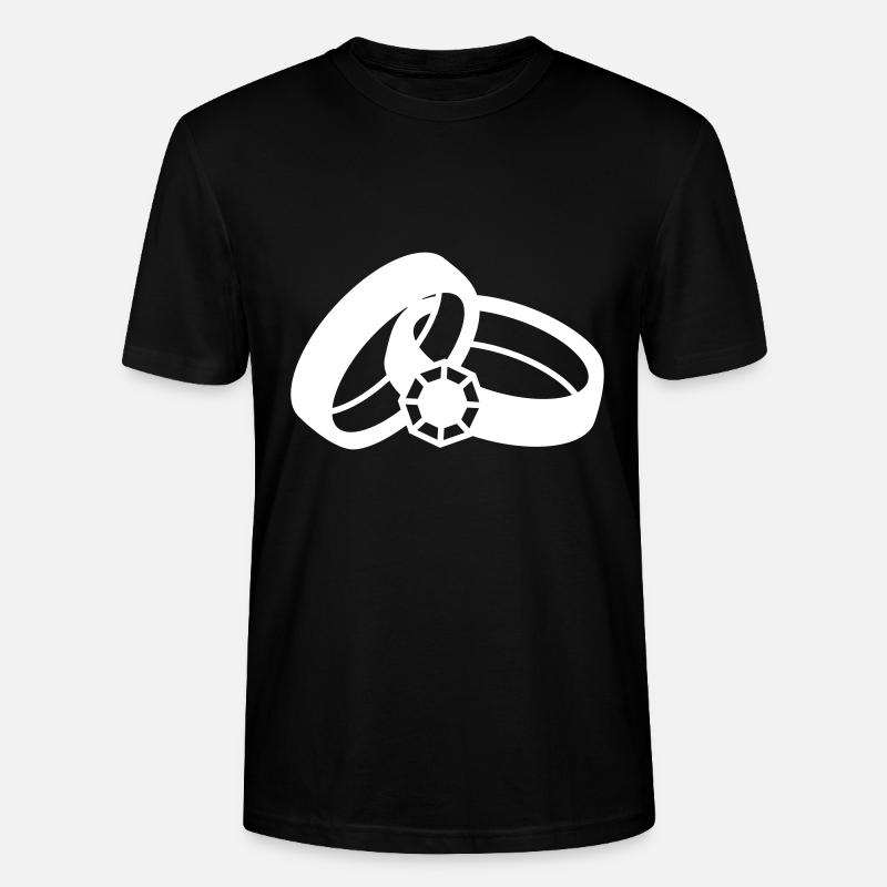 Eheringe Hochzeit - Stanley/Stella Unisex Bio-T-Shirt CRAFTER - Schwarz