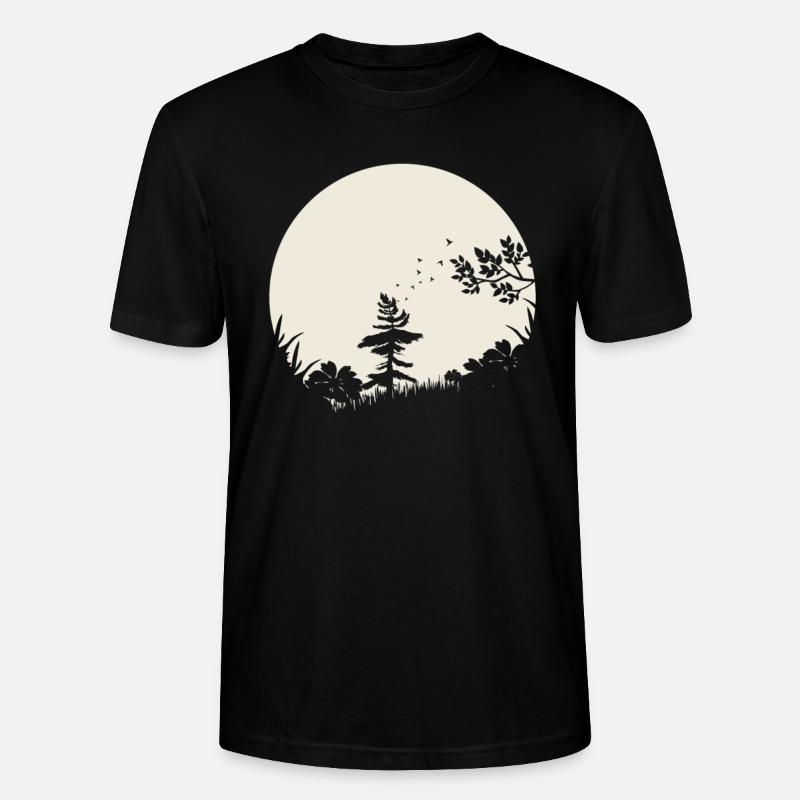 Silhouette le pré - T-shirt bio CRAFTER Stanley Stella Unisexe - noir