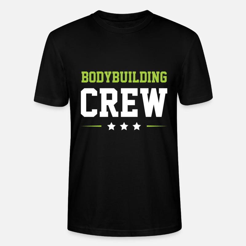 Equipe de musculation - T-shirt bio CRAFTER Stanley Stella Unisexe - noir
