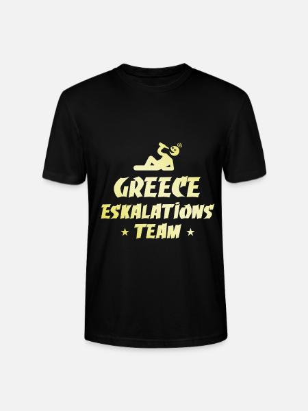 Greece Escalation - Stanley/Stella CRAFTER Unisex Organic T-Shirt - black