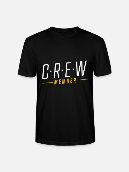 crew member - Stanley/Stella CRAFTER Unisex Organic T-Shirt - black